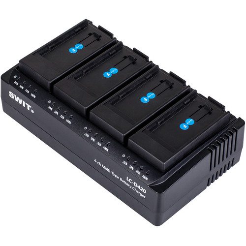 SWIT 4-Channel Simultaneous DV Battery Charger for Sony NP-F Batteries